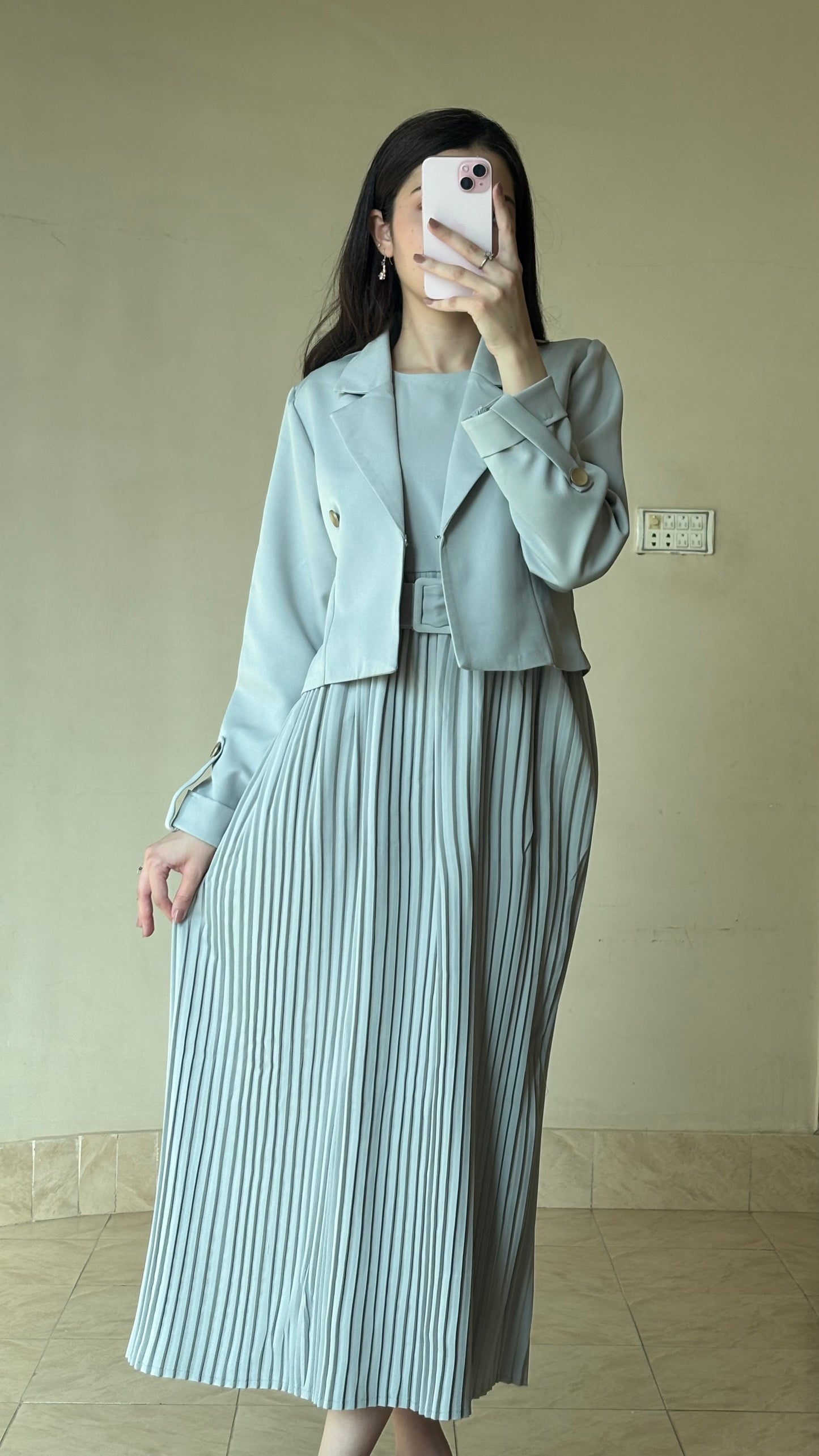 Two pieces Korean Elegant Dress