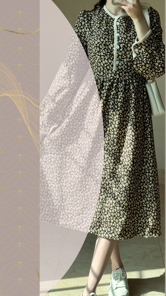Floral Charm Midi Dress