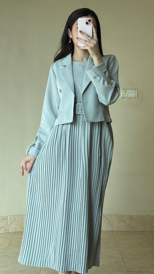 Two Pieces Korean Casual Dress